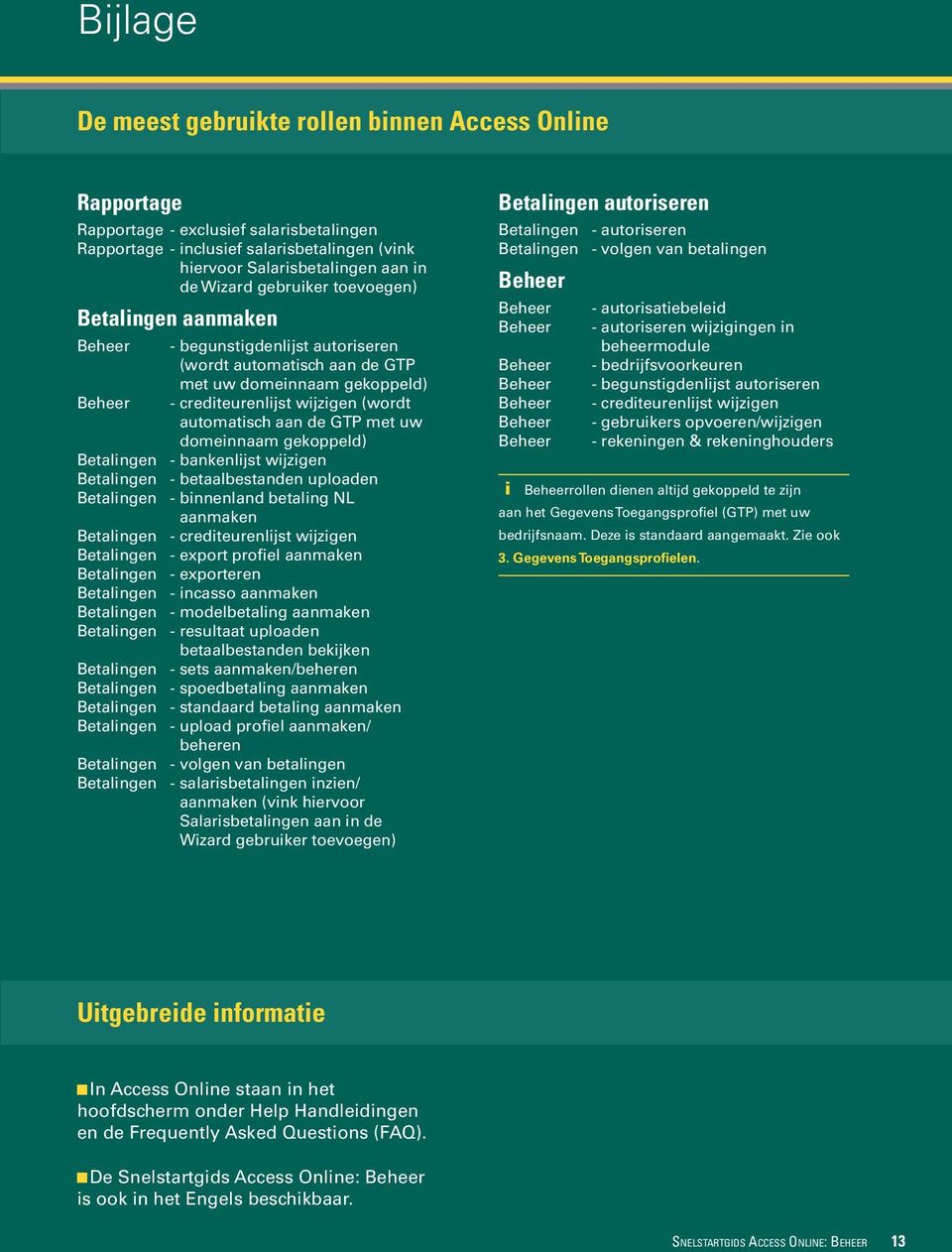 gekoppeld) Betalingen - ankenlijst wijzigen Betalingen - etaalestanden uploaden Betalingen - innenland etaling NL aanmaken Betalingen - rediteurenlijst wijzigen Betalingen - export profiel aanmaken