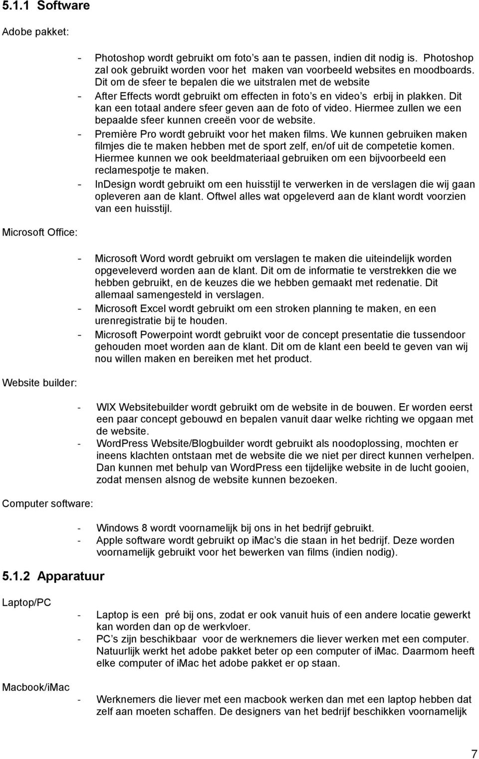 Dit om de sfeer te bepalen die we uitstralen met de website - After Effects wordt gebruikt om effecten in foto s en video s erbij in plakken.