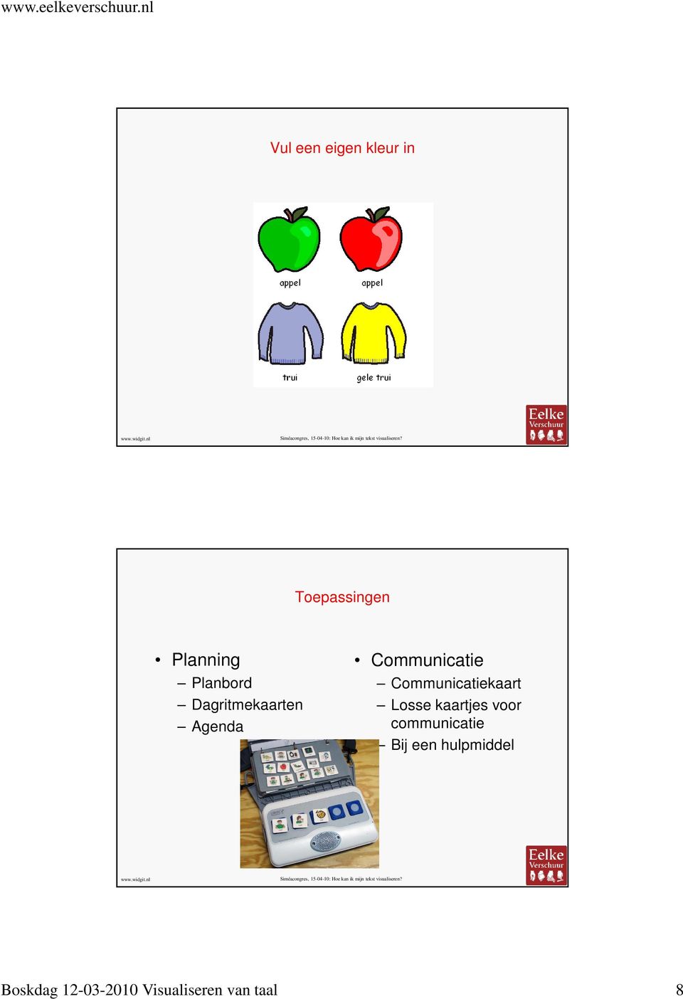 Communicatiekaart Losse kaartjes voor communicatie