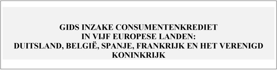 EUROPESE LANDEN: DUITSLAND,