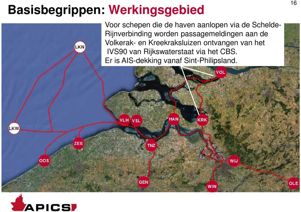 aan de Volkerak- en Kreekraksluizen ontvangen van het IVS90 van