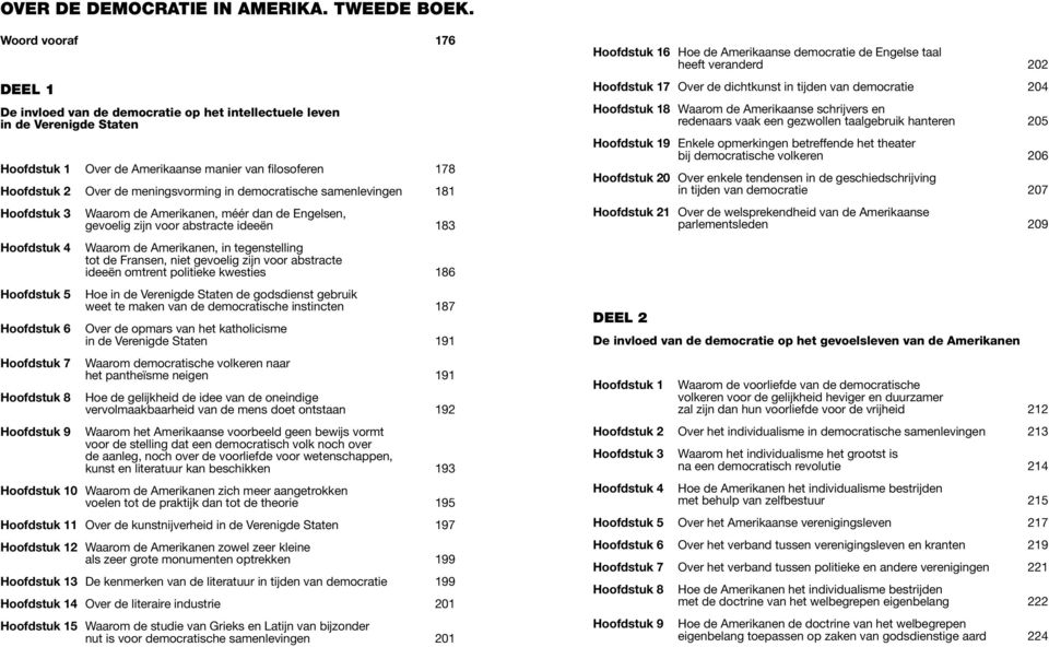 democratische samenlevingen 181 Hoofdstuk 3 Hoofdstuk 4 Hoofdstuk 5 Hoofdstuk 6 Hoofdstuk 7 Hoofdstuk 8 Hoofdstuk 9 Waarom de Amerikanen, méér dan de Engelsen, gevoelig zijn voor abstracte ideeën 183