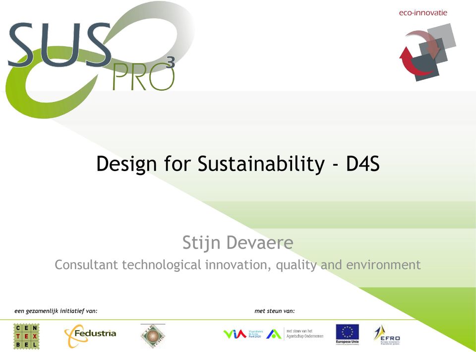 innovation, quality and environment