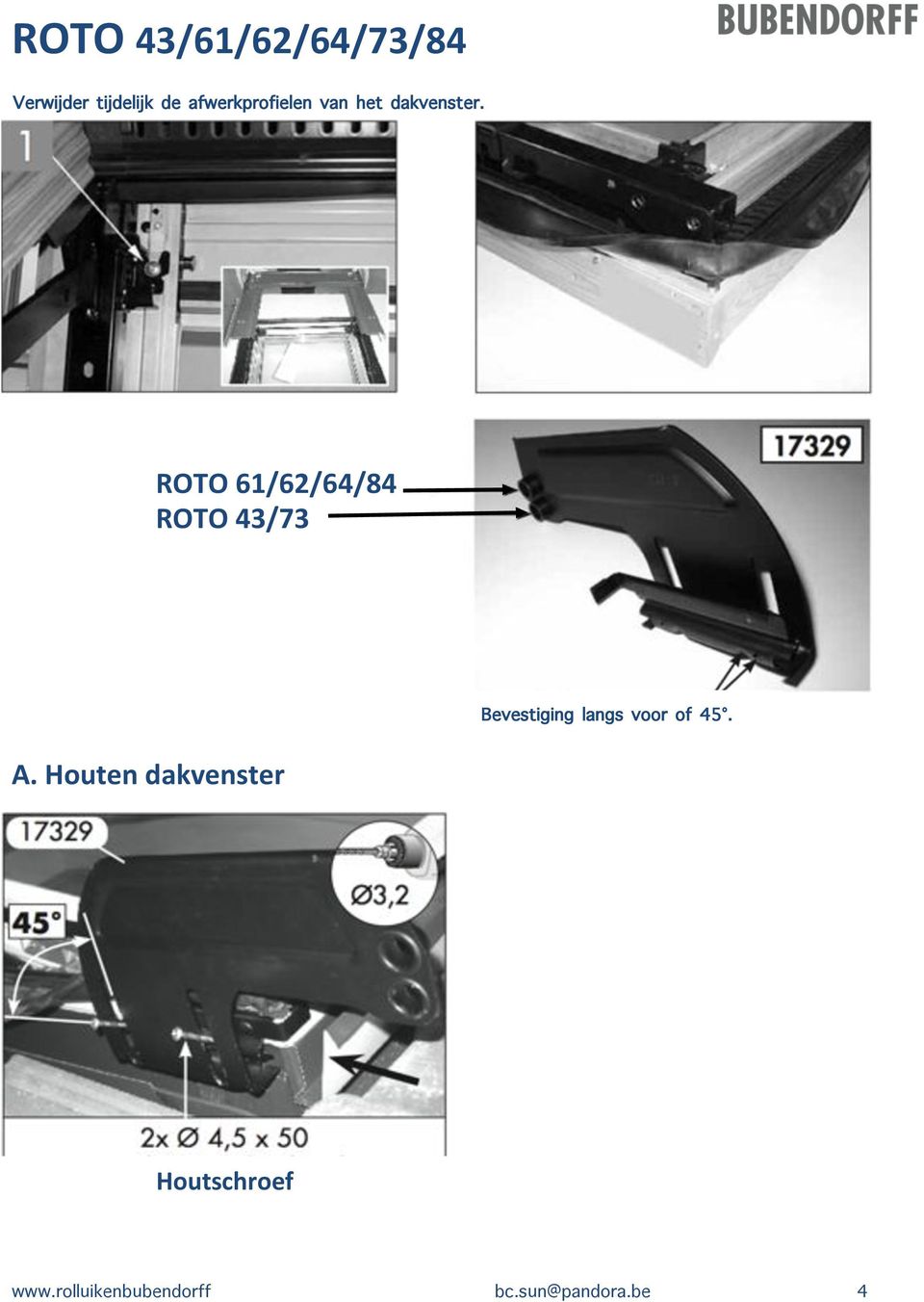 ROTO(61/62/64/84( ROTO(43/733 A.