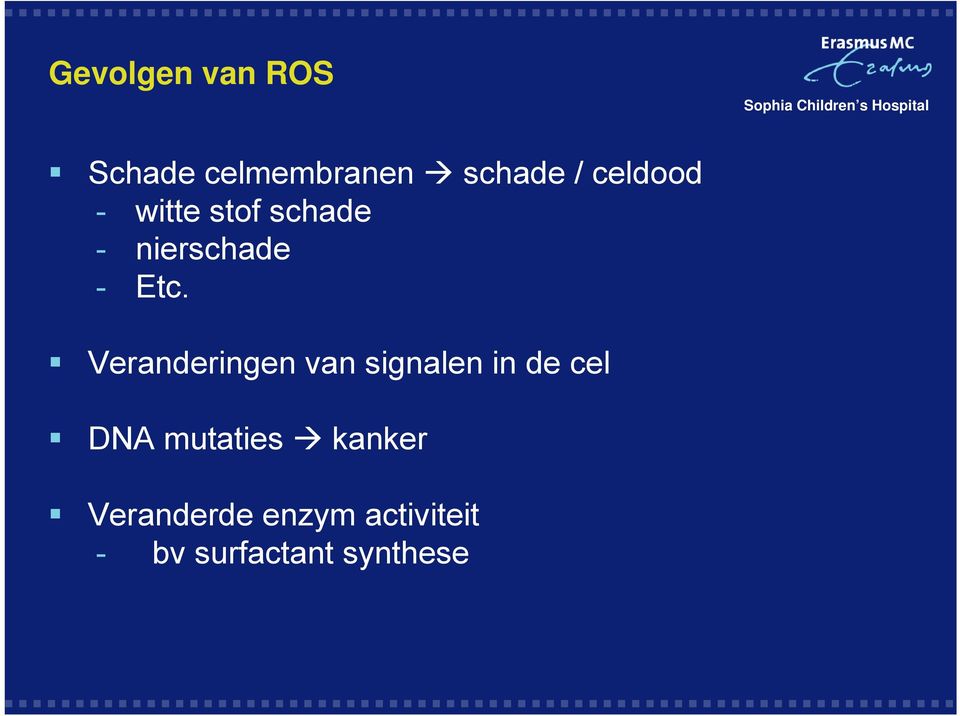 Veranderingen van signalen in de cel DNA mutaties