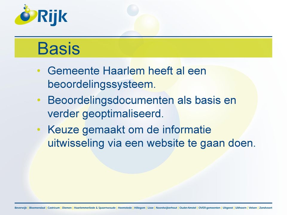 Beoordelingsdocumenten als basis en verder