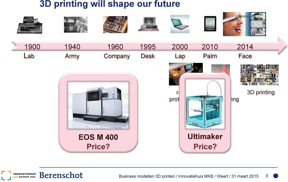 manufacturing 3D printing EOS M 400 Price? Ultimaker Price?