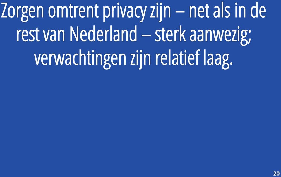 Nederland sterk aanwezig;