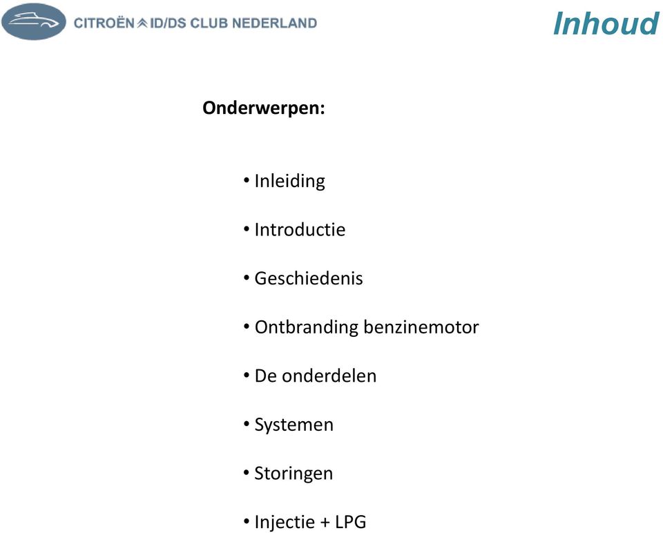 Ontbranding benzinemotor De