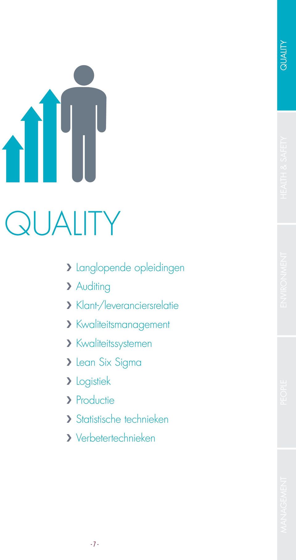 Kwaliteitssystemen Lean Six Sigma Logistiek HEALTH & SAFETY