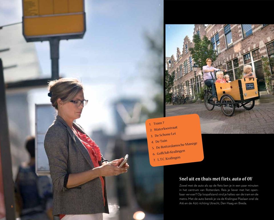 het centrum van Rotterdam. Reis je liever met het openbaar vervoer?