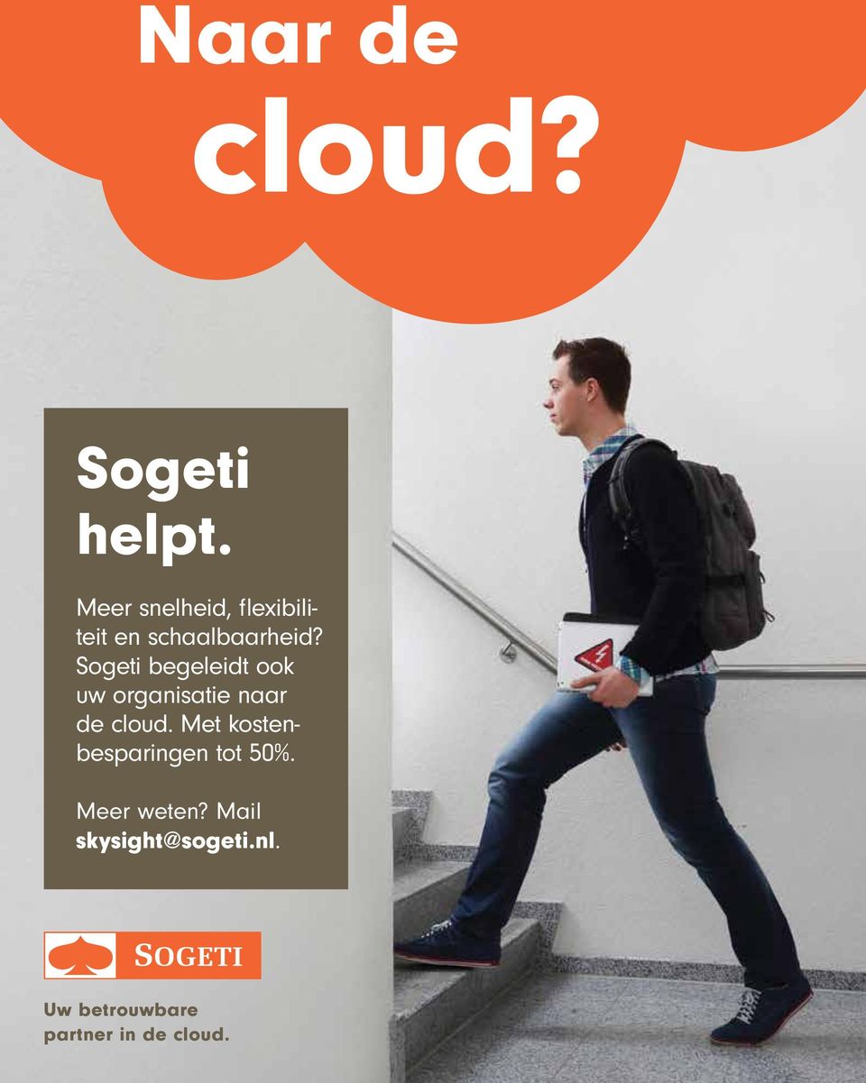 Sogeti begeleidt ook uw organisatie naar de cloud.