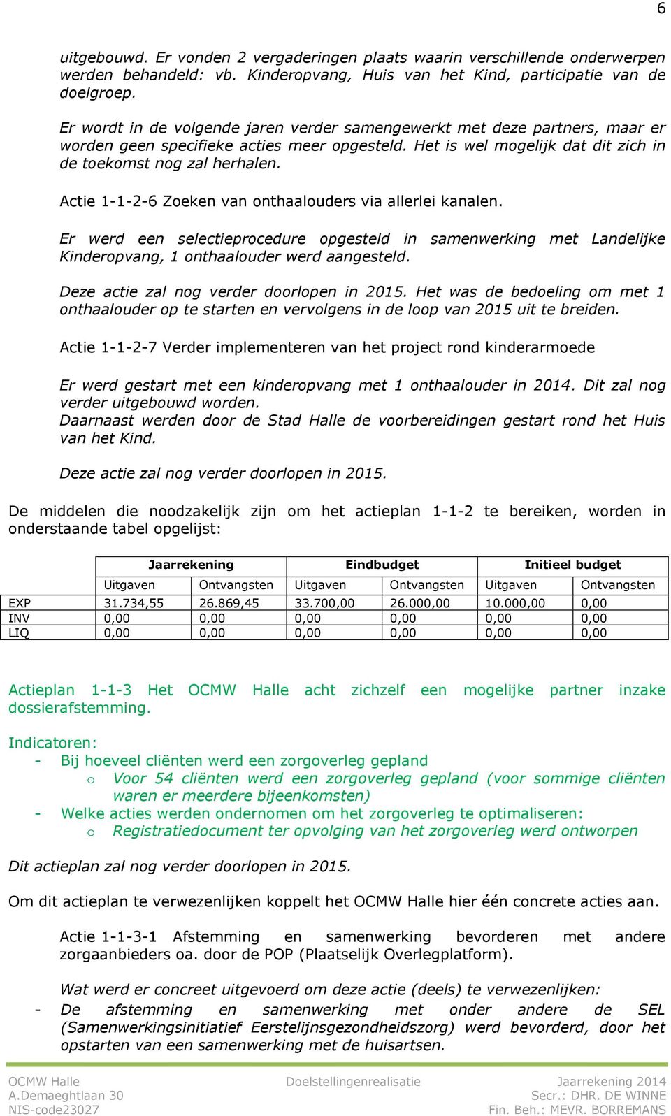 Actie 1-1-2-6 Zoeken van onthaalouders via allerlei kanalen. Er werd een selectieprocedure opgesteld in samenwerking met Landelijke Kinderopvang, 1 onthaalouder werd aangesteld.