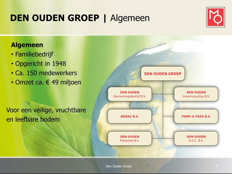 150 medewerkers Omzet ca.