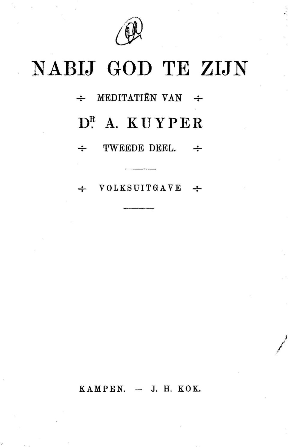 KUYPER -- TWEEDE DEEL.