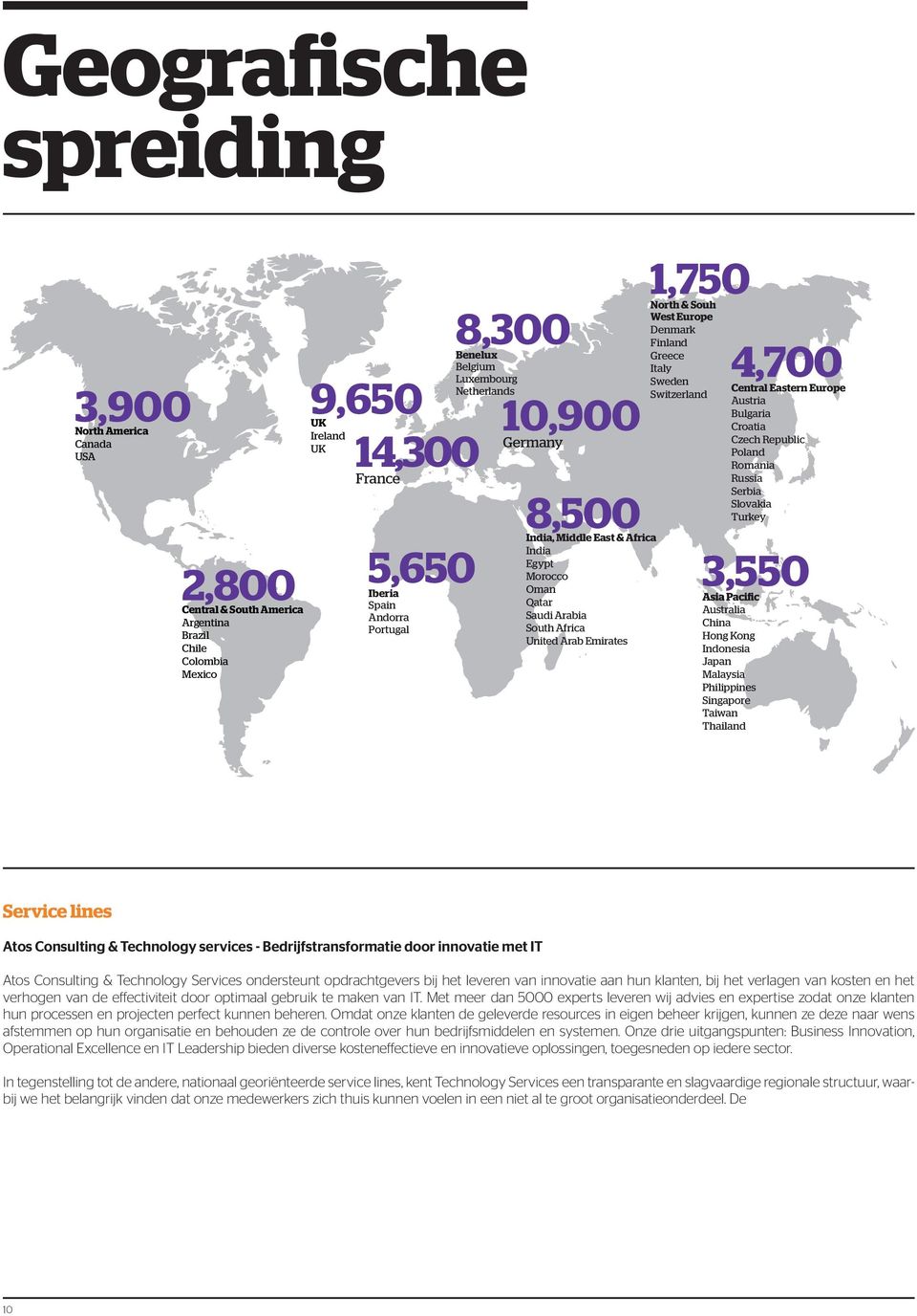 Europe Denmark Finland Greece Italy Sweden Switzerland 4,700 Central Eastern Europe Austria Bulgaria Croatia Czech Republic Poland Romania Russia Serbia Slovakia Turkey 3,550 Australia China Hong