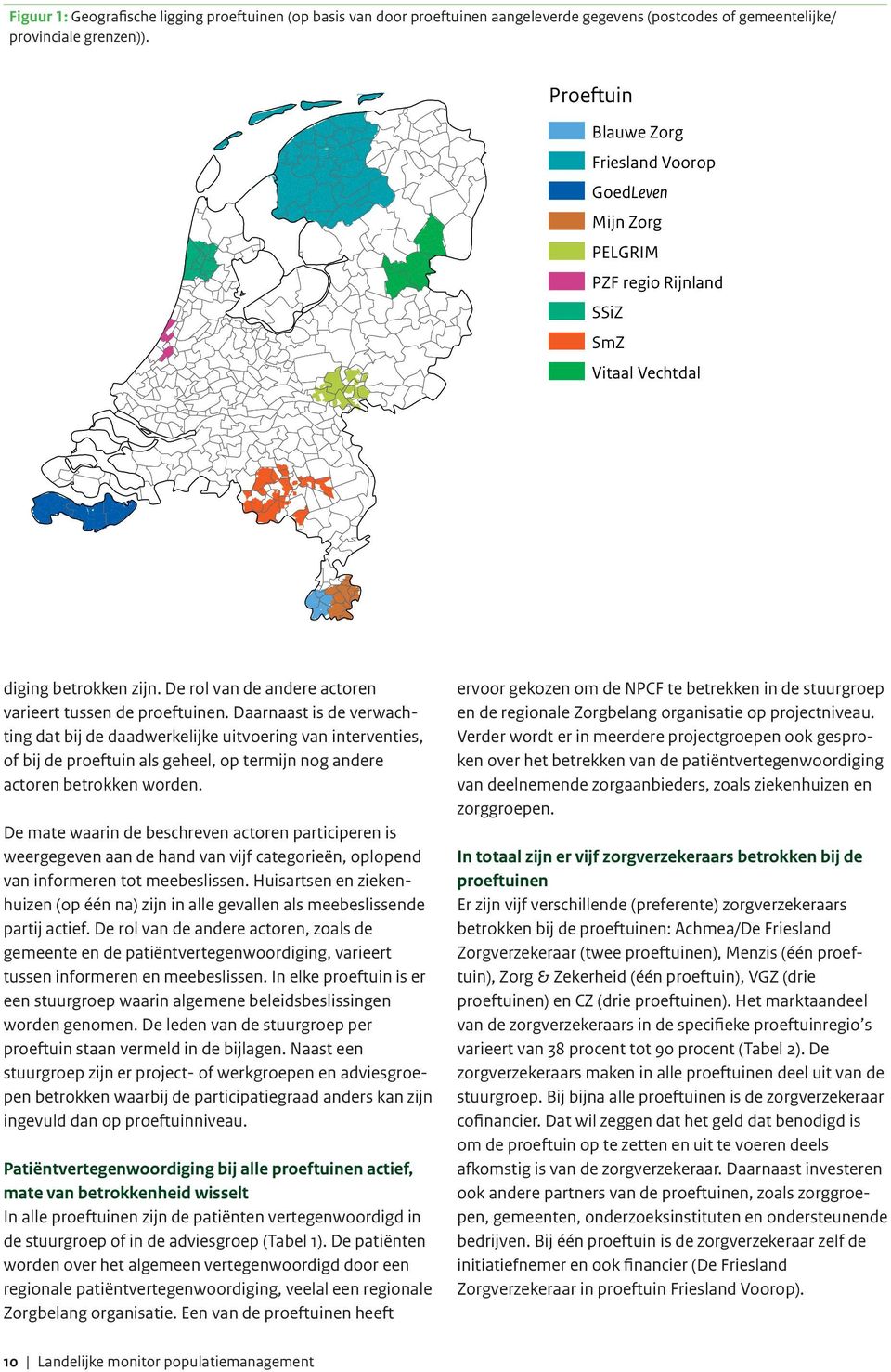 Daarnaast is de verwachting dat bij de daadwerkelijke uitvoering van interventies, of bij de proeftuin als geheel, op termijn nog andere actoren betrokken worden.