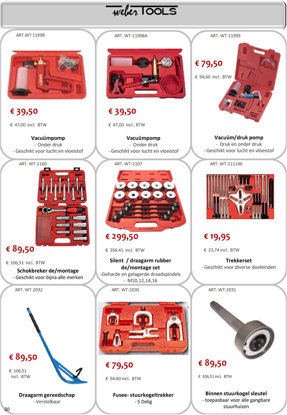 BTW Silent / draagarm rubber de/montage set Schokbreker de/montage -Geharde en gelagerde draadspindels - Geschikt voor bijna alle merken - M10,12,14,16 19,95 23,74 incl. BTW ART. WT-2032 ART.