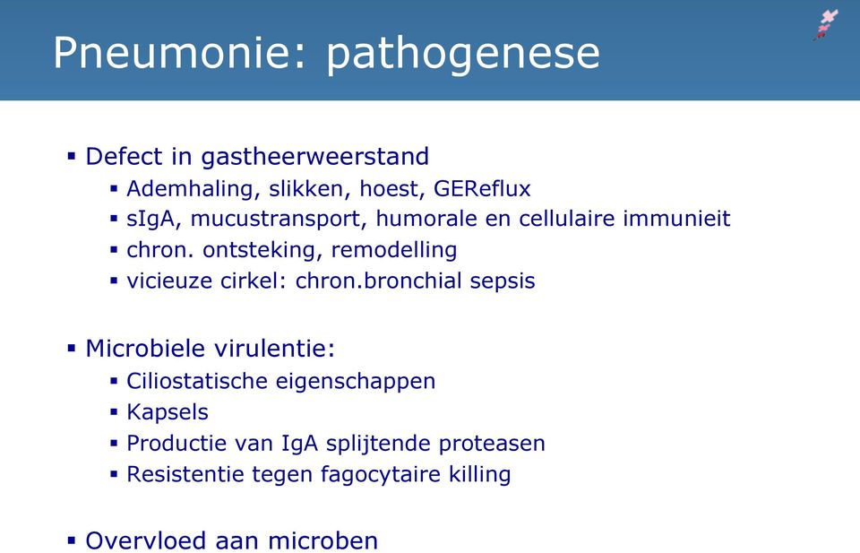 ontsteking, remodelling vicieuze cirkel: chron.