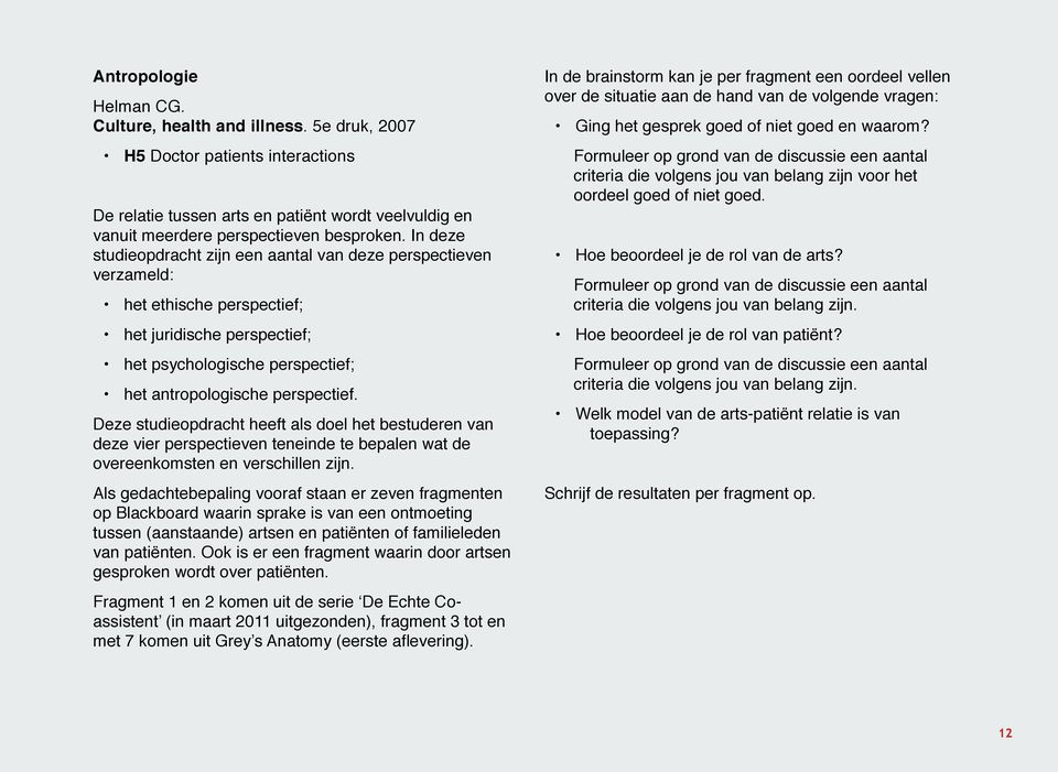 Deze studieopdracht heeft als doel het bestuderen van deze vier perspectieven teneinde te bepalen wat de overeenkomsten en verschillen zijn.