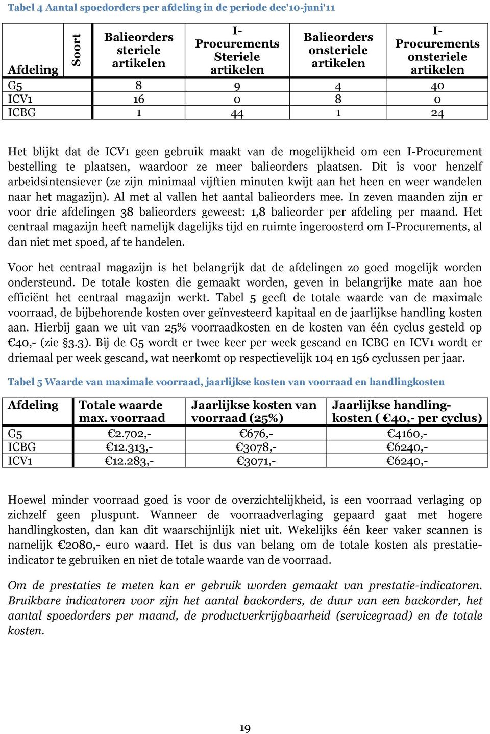 balieorders plaatsen. Dit is voor henzelf arbeidsintensiever (ze zijn minimaal vijftien minuten kwijt aan het heen en weer wandelen naar het magazijn). Al met al vallen het aantal balieorders mee.