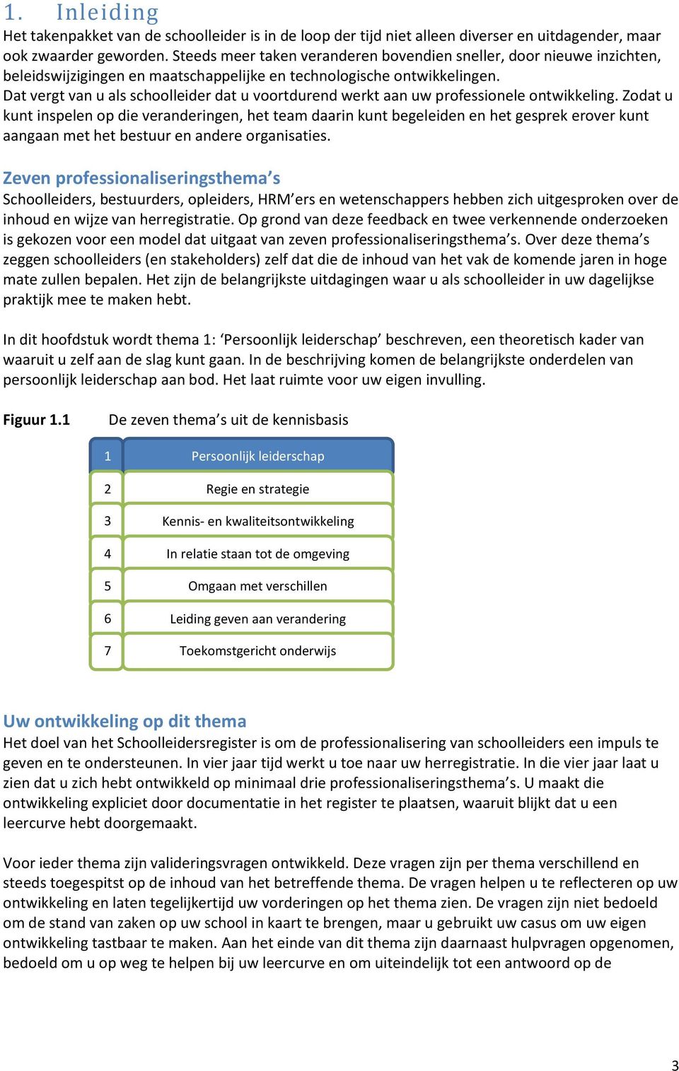 Dat vergt van u als schoolleider dat u voortdurend werkt aan uw professionele ontwikkeling.