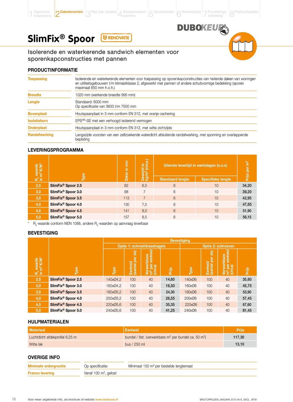 sporenkapconstructies van he