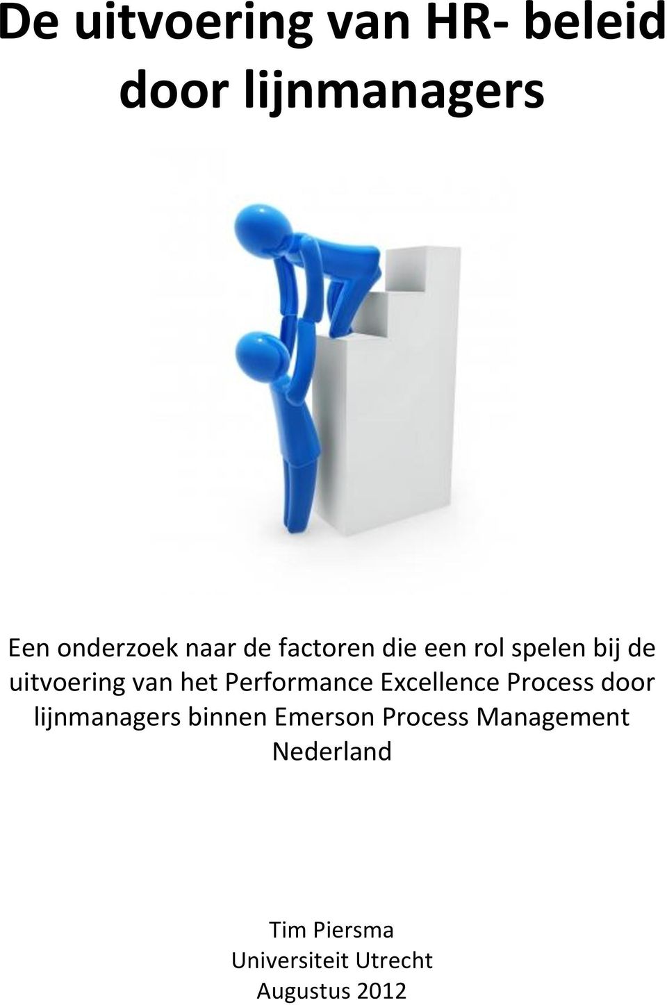 Performance Excellence Process door lijnmanagers binnen Emerson