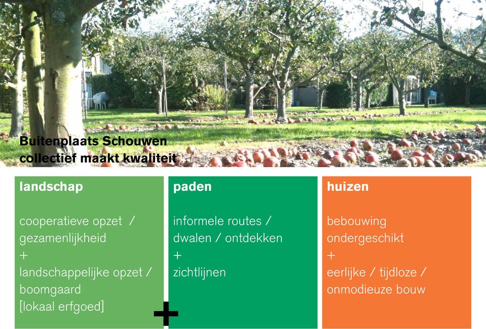 / boomgaard [lokaal erfgoed] + informele routes / dwalen / ontdekken