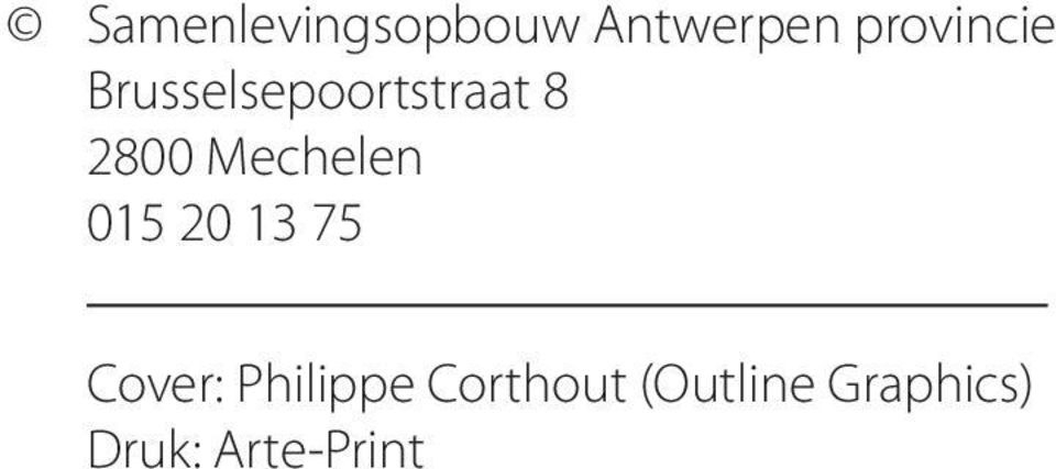 Mechelen 015 20 13 75 Cover: Philippe