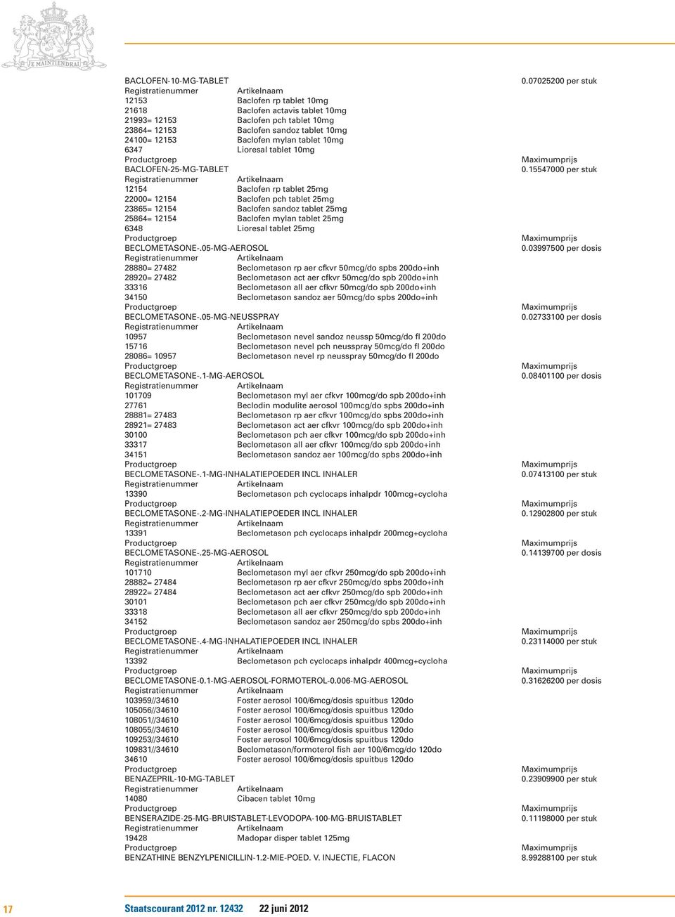 tablet 25mg 6348 Lioresal tablet 25mg BECLOMETASONE-.