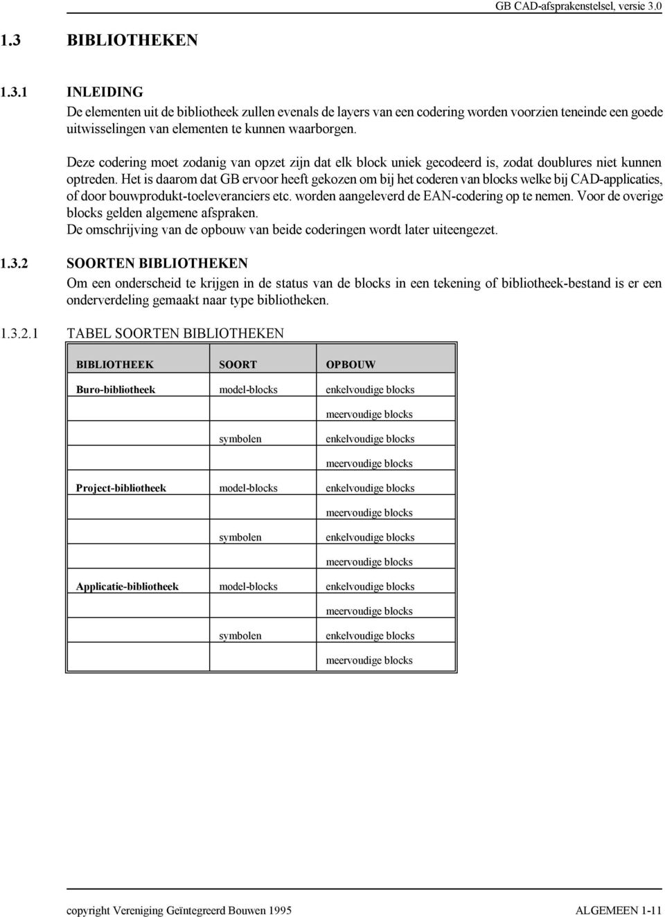 Het is daarom dat GB ervoor heeft gekozen om bij het coderen van blocks welke bij CAD-applicaties, of door bouwprodukt-toeleveranciers etc. worden aangeleverd de EAN-codering op te nemen.