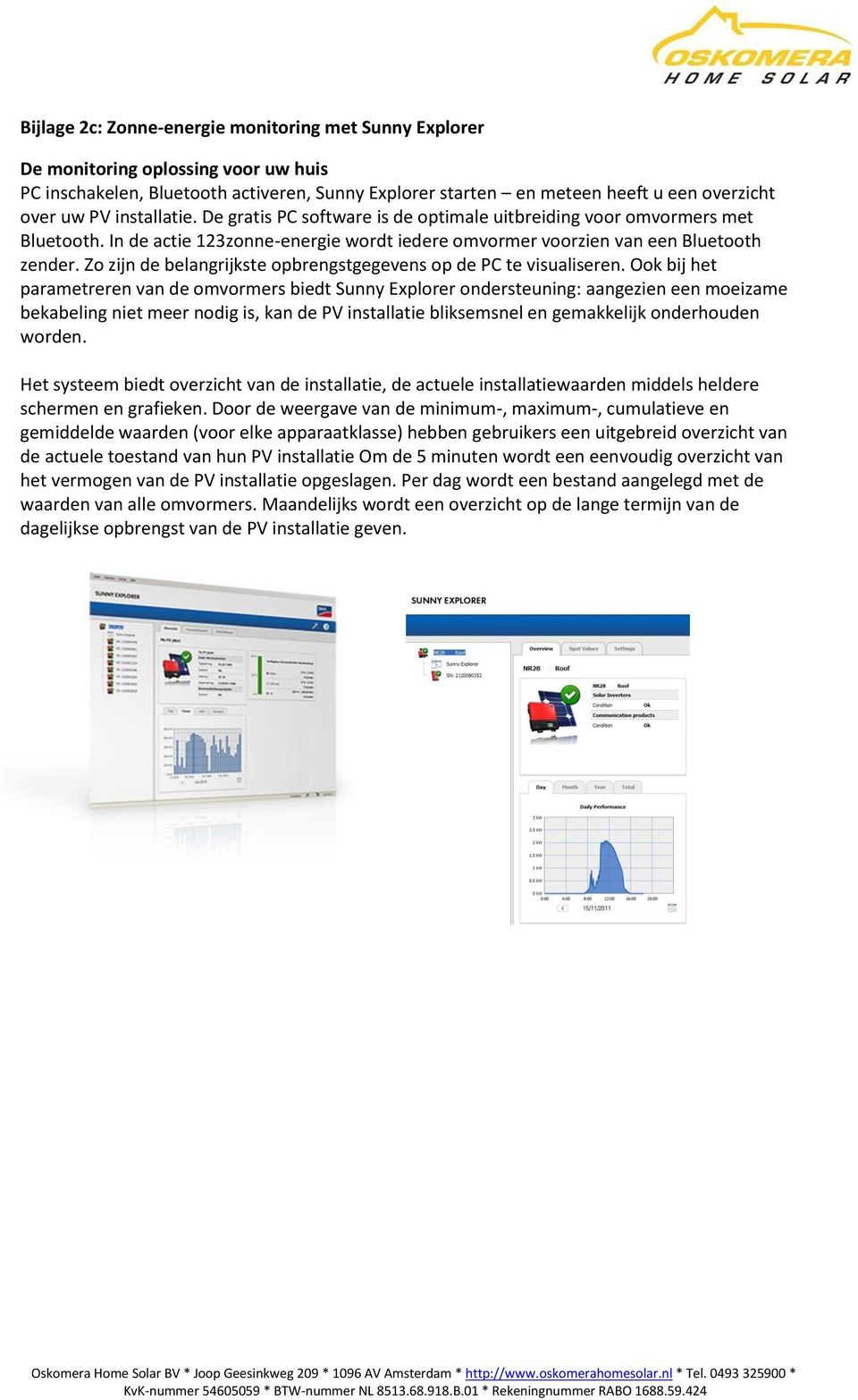 Zo zijn de belangrijkste opbrengstgegevens op de PC te visualiseren.