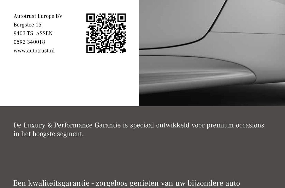 nl De Luxury & Performance Garantie is speciaal ontwikkeld