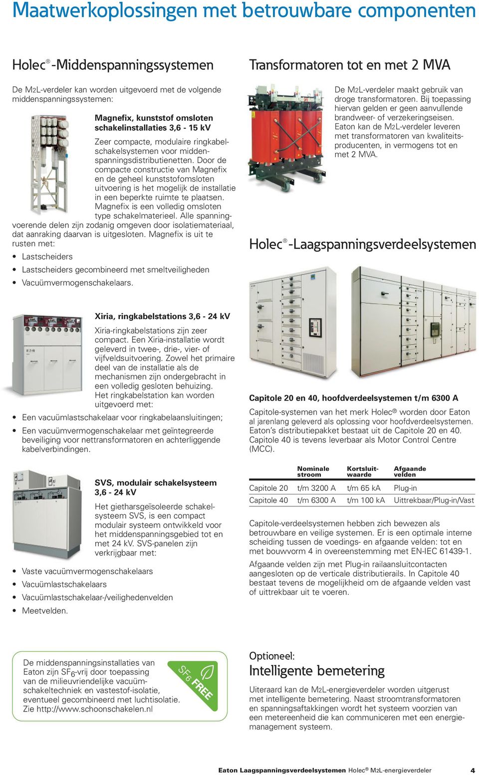 Door de compacte constructie van Magnefix en de geheel kunststofomsloten uitvoering is het mogelijk de installatie in een beperkte ruimte te plaatsen.