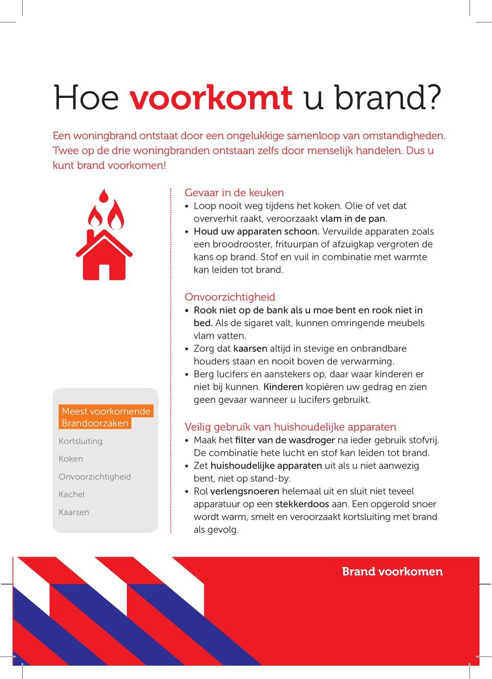 Vervuilde apparaten zoals een broodrooster, frituurpan of afzuigkap vergroten de kans op brand. Stof en vuil in combinatie met warmte kan leiden tot brand.