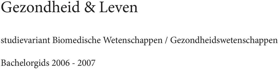 Wetenschappen /