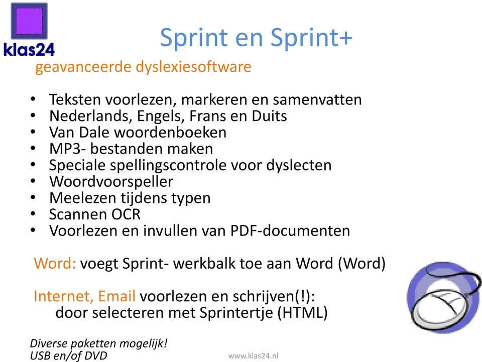 Meelezen tijdens typen Scannen OCR Voorlezen en invullen van PDF-documenten Word: voegt Sprint- werkbalk toe aan Word