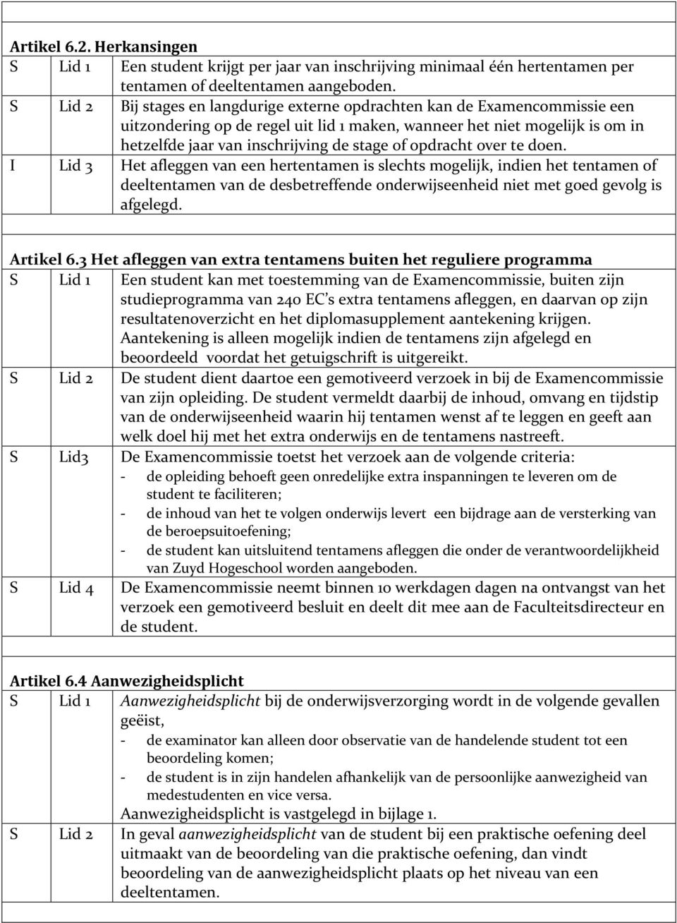 opdracht over te doen. I Lid 3 Het afleggen van een hertentamen is slechts mogelijk, indien het tentamen of deeltentamen van de desbetreffende onderwijseenheid niet met goed gevolg is afgelegd.