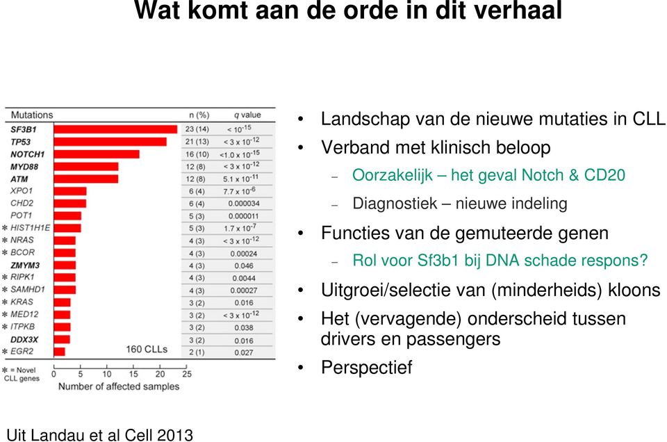 gemuteerde genen Rol voor Sf3b1 bij DNA schade respons?