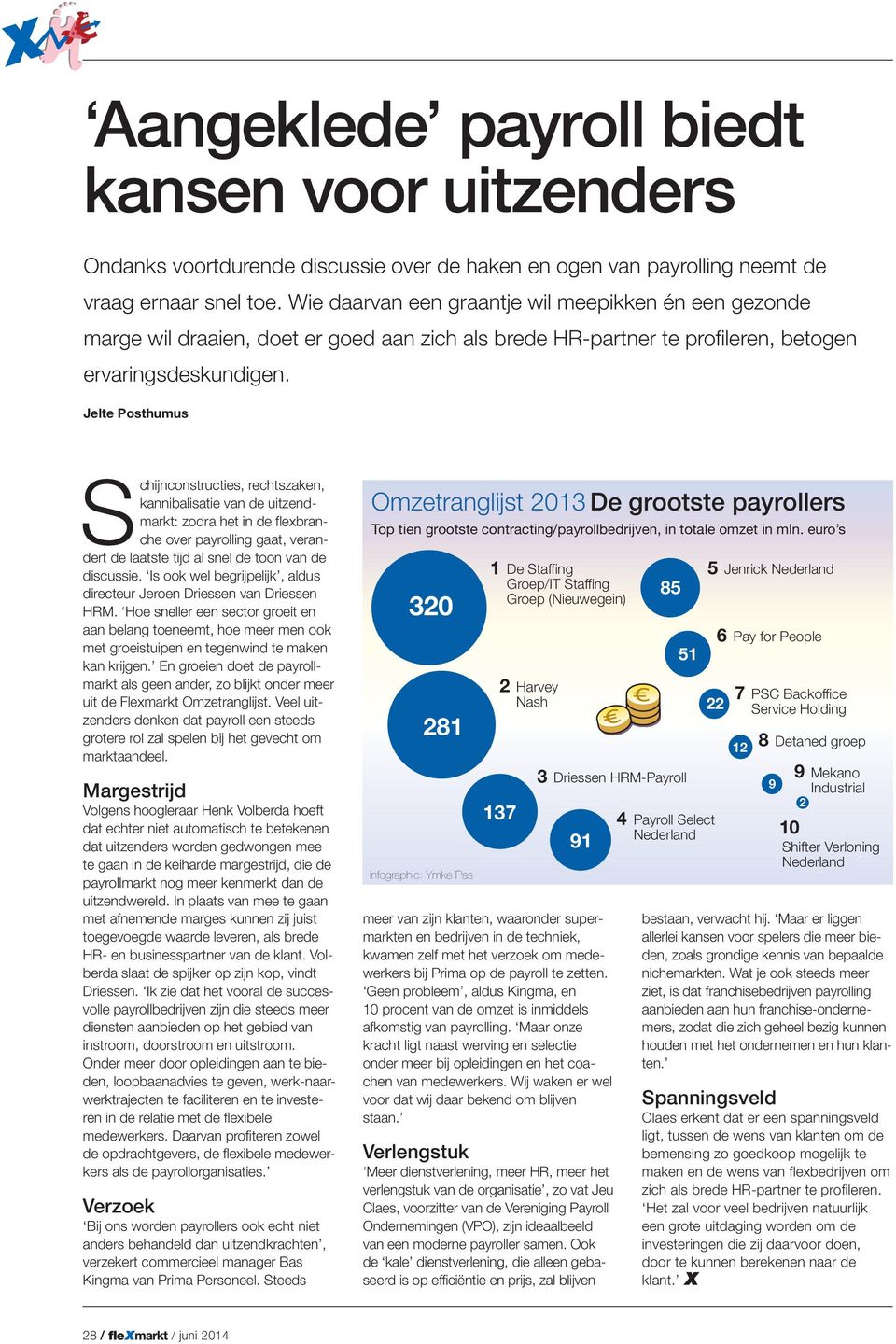 Jelte Posthumus Schijnconstructies, rechtszaken, kannibalisatie van de uitzendmarkt: zodra het in de flexbranche over payrolling gaat, verandert de laatste tijd al snel de toon van de discussie.