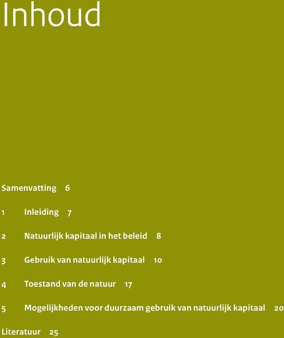 kapitaal 10 4 Toestand van de natuur 17 5