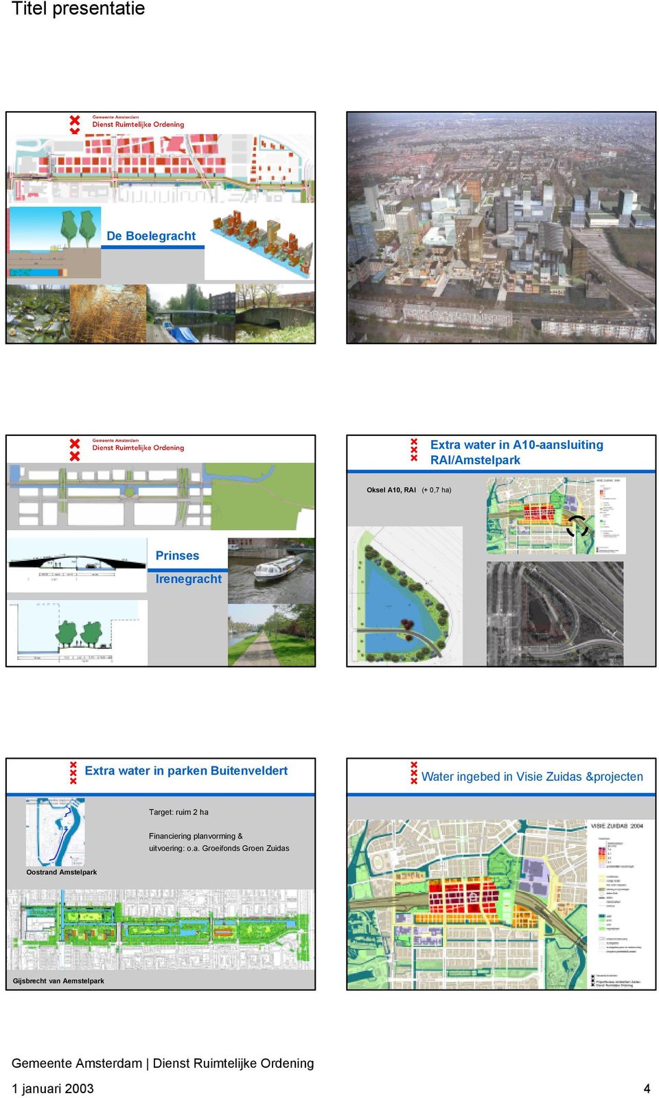 ruim 2 ha Financiering planvorming & uitvoering: o.a. Groeifonds Groen Zuidas Oostrand Amstelpark 1.