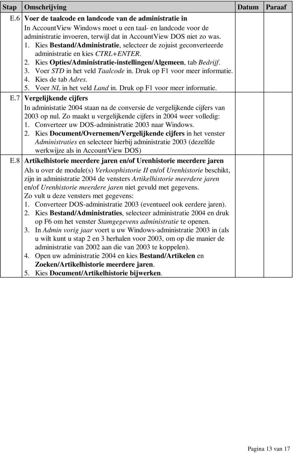 Druk op F1 voor meer informatie. 4. Kies de tab Adres. 5. Voer NL in het veld Land in. Druk op F1 voor meer informatie. E.