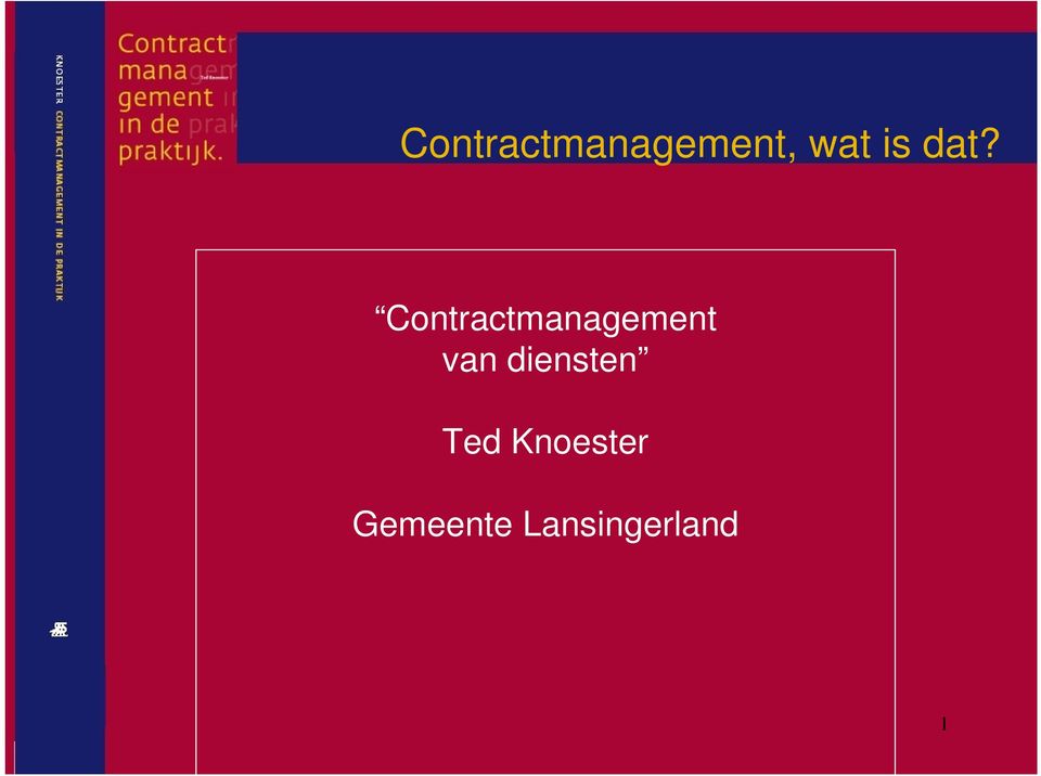 Contractmanagement van