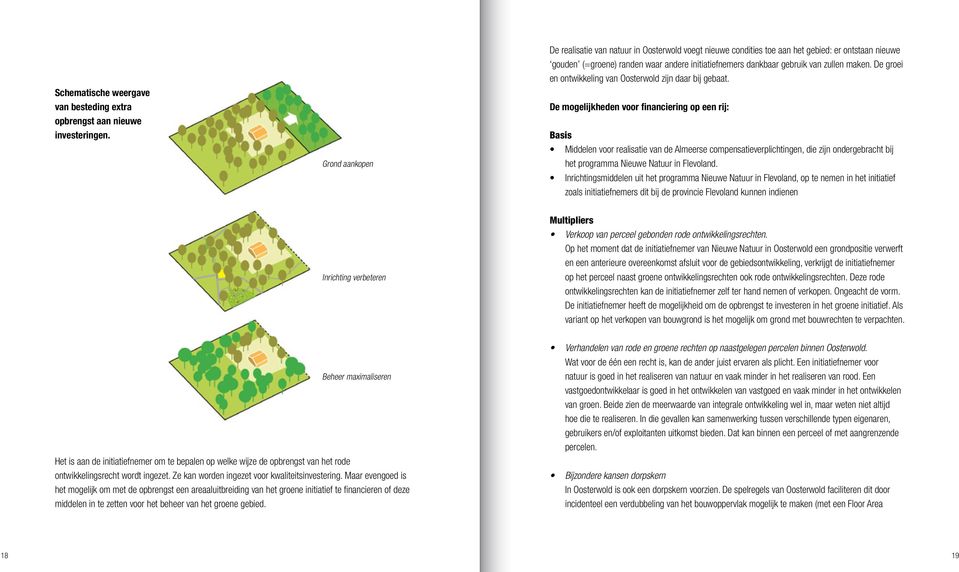 maken. De groei en ontwikkeling van Oosterwold zijn daar bij gebaat.