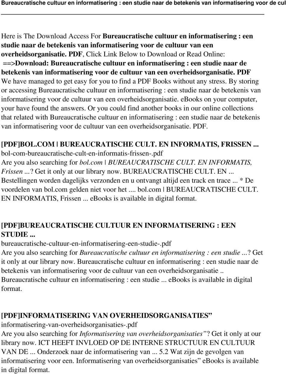 overheidsorganisatie. PDF We have managed to get easy for you to find a PDF Books without any stress.