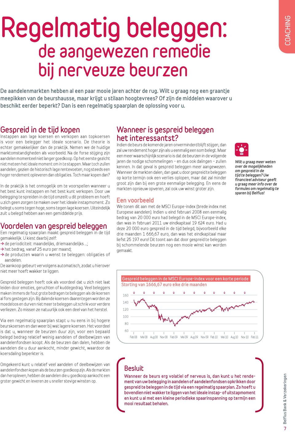 Dan is een regelmatig spaarplan de oplossing voor u. Gespreid in de tijd kopen Instappen aan lage koersen en verkopen aan topkoersen is voor een belegger het ideale scenario.