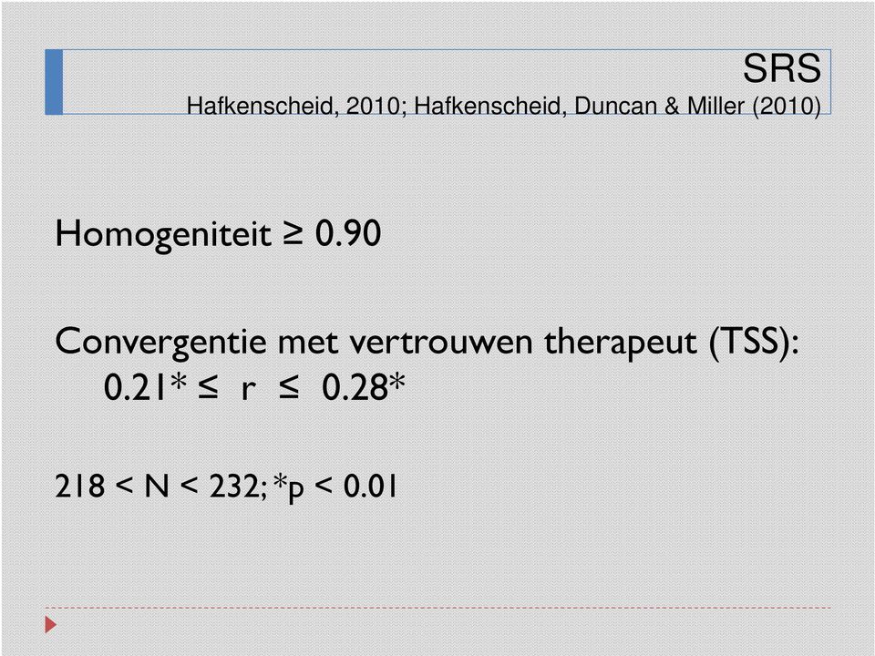 90 Convergentie met vertrouwen therapeut