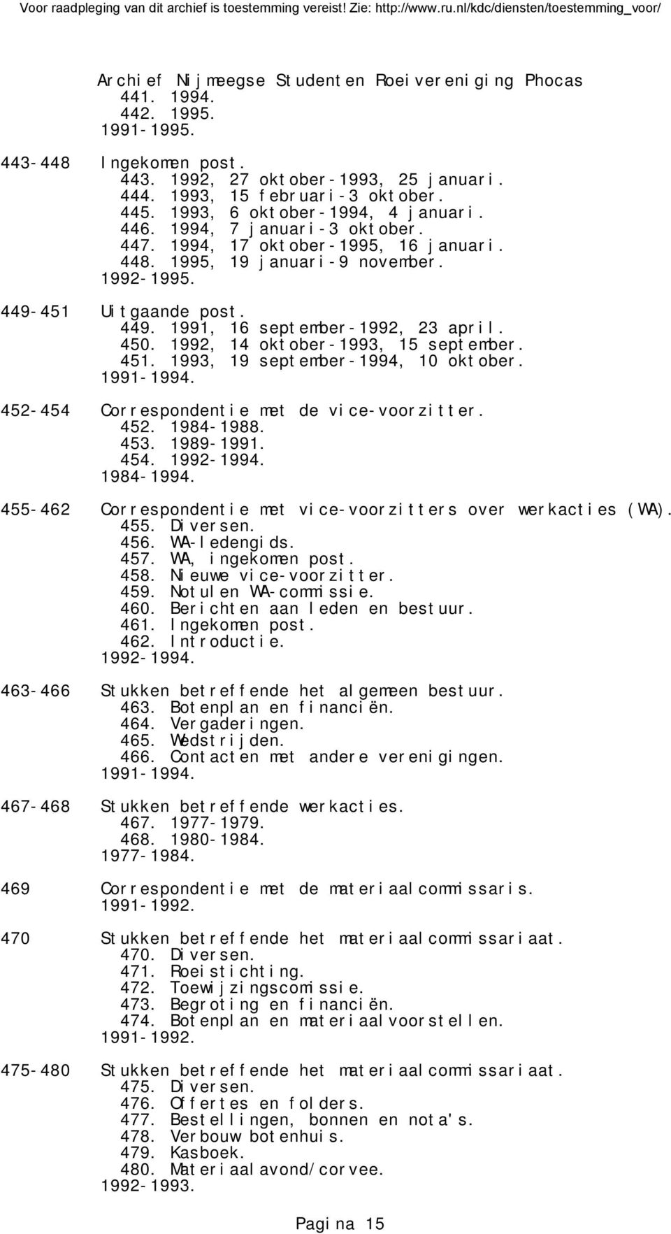 1993, 19 september-1994, 10 oktober. 1991-1994. 452-454 Correspondentie met de vice-voorzitter. 452. 1984-1988. 453. 1989-1991. 454. 1992-1994. 1984-1994.